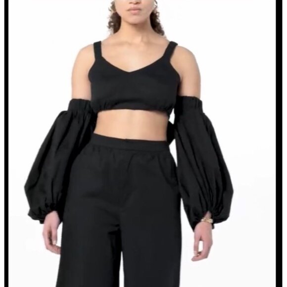 Terea Women's Serenity Tie Back crop Top size XXL NWT - Picture 2 of 5